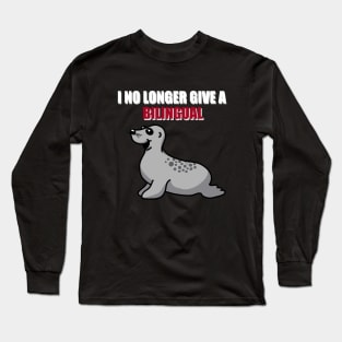 Bilingual Seal Long Sleeve T-Shirt